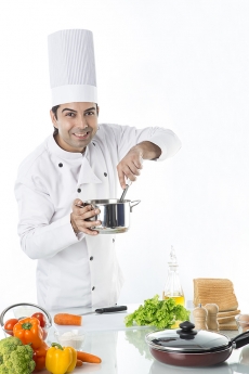 chef ready to cook