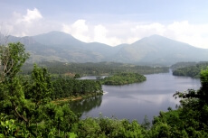 lake and mountains 