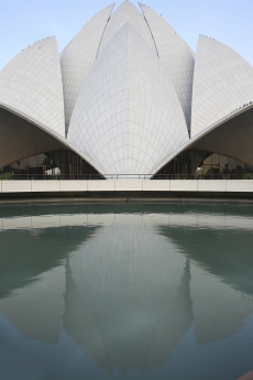 close up shot of Lotus Temple
