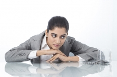 woman counting money