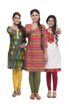 indian women posing happiness