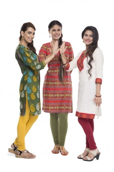 indian women posing happiness