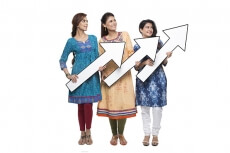 indian three women with placard