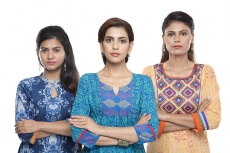 women posing happiness 