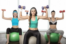 girl performing aerobics 