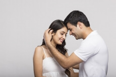 couple smiling and posing