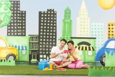 Couple having fun