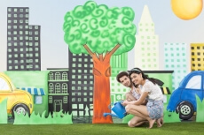 couple in garden