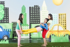 Three girls having fun