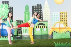 Three girls having fun