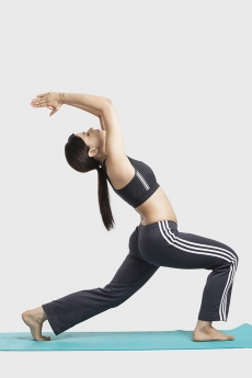 Girl performing aerobic